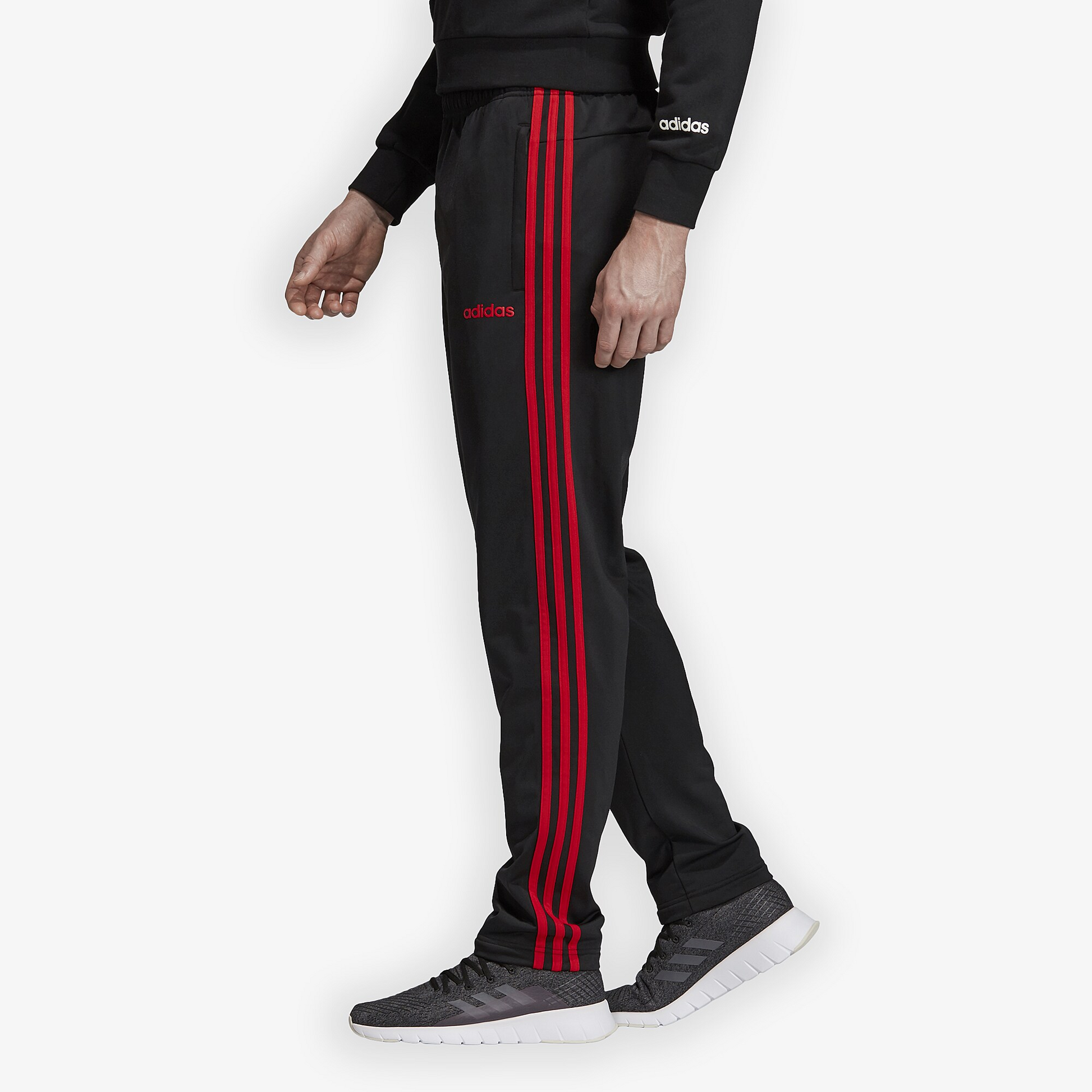 [EB3984] Mens Adidas Essentials 3-Stripe Tricot Tapered Pants - sneakAR