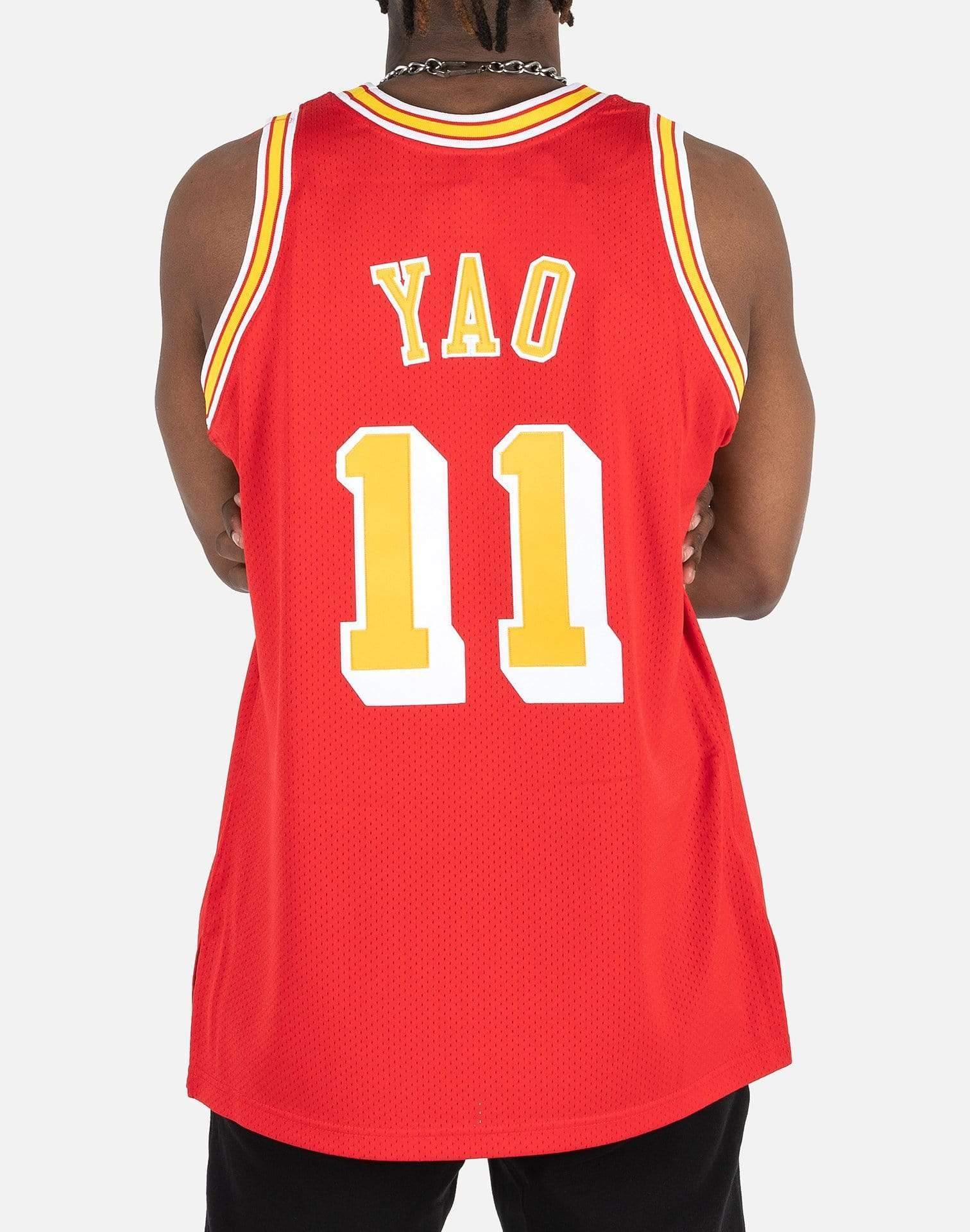 Mens Mitchell & Ness NBA Authentic Jersey 2004 Houston Rockets Yao Ming - sneakAR