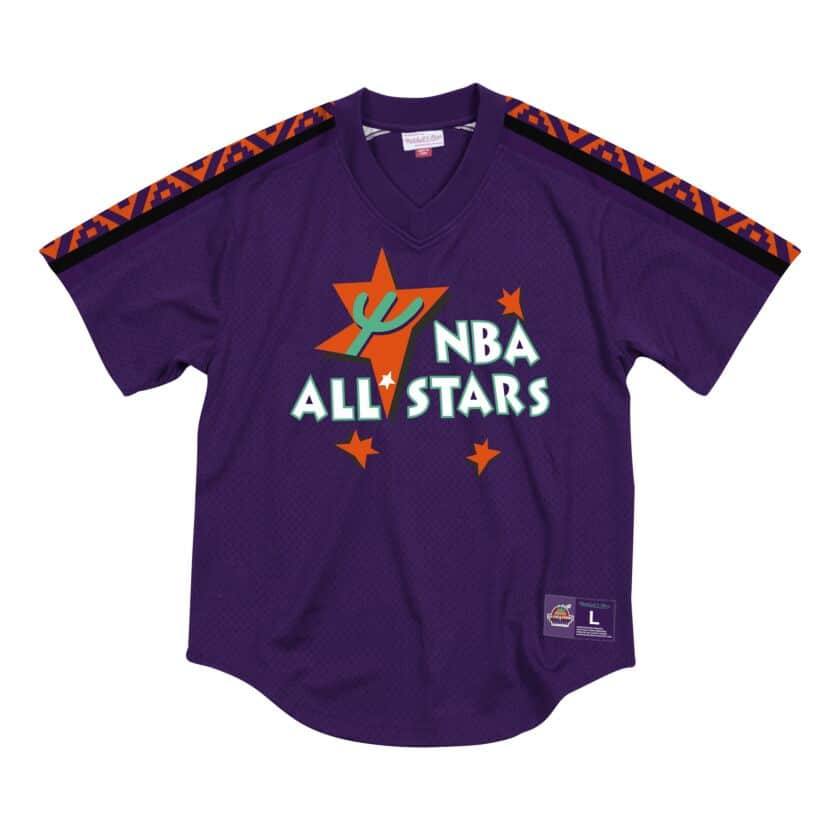 Mens Mitchell & Ness NBA Mesh V-Neck Allstar 95 - sneakAR