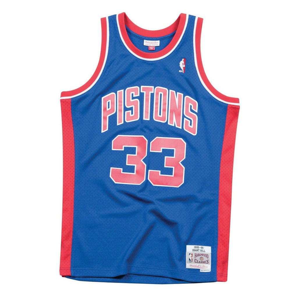 [SMJYAC18025-DPIROYA95GHI] Mens Mitchell & Ness NBA Swingman Road Jersey 95 Pistons Grant Hill