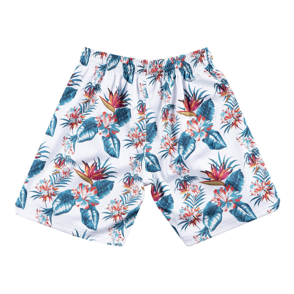 Mens Mitchell & Ness NBA Floral Mesh Short Chicago Bulls