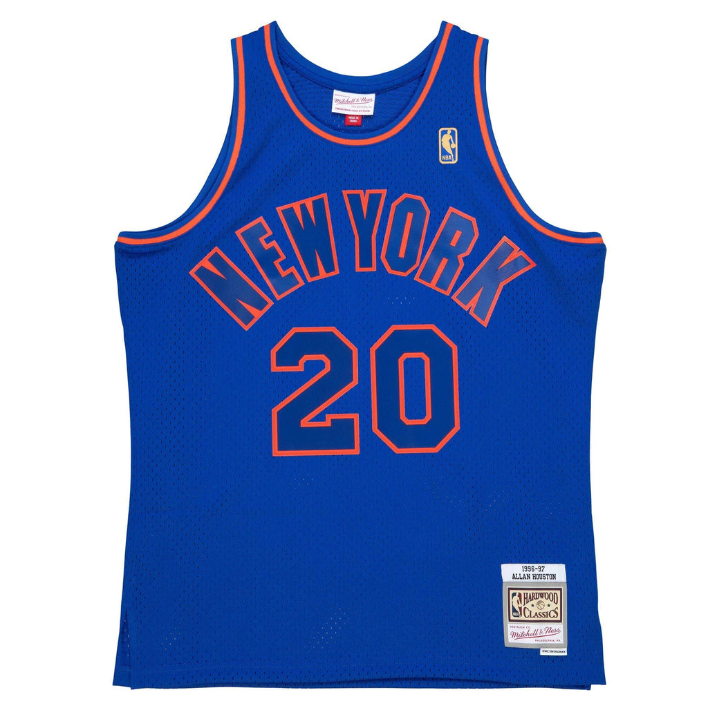 Mens Mitchell & Ness NBA DARK SWINGMAN JERSEY - ALLAN HOUSTON NY KNICKS 1996-97