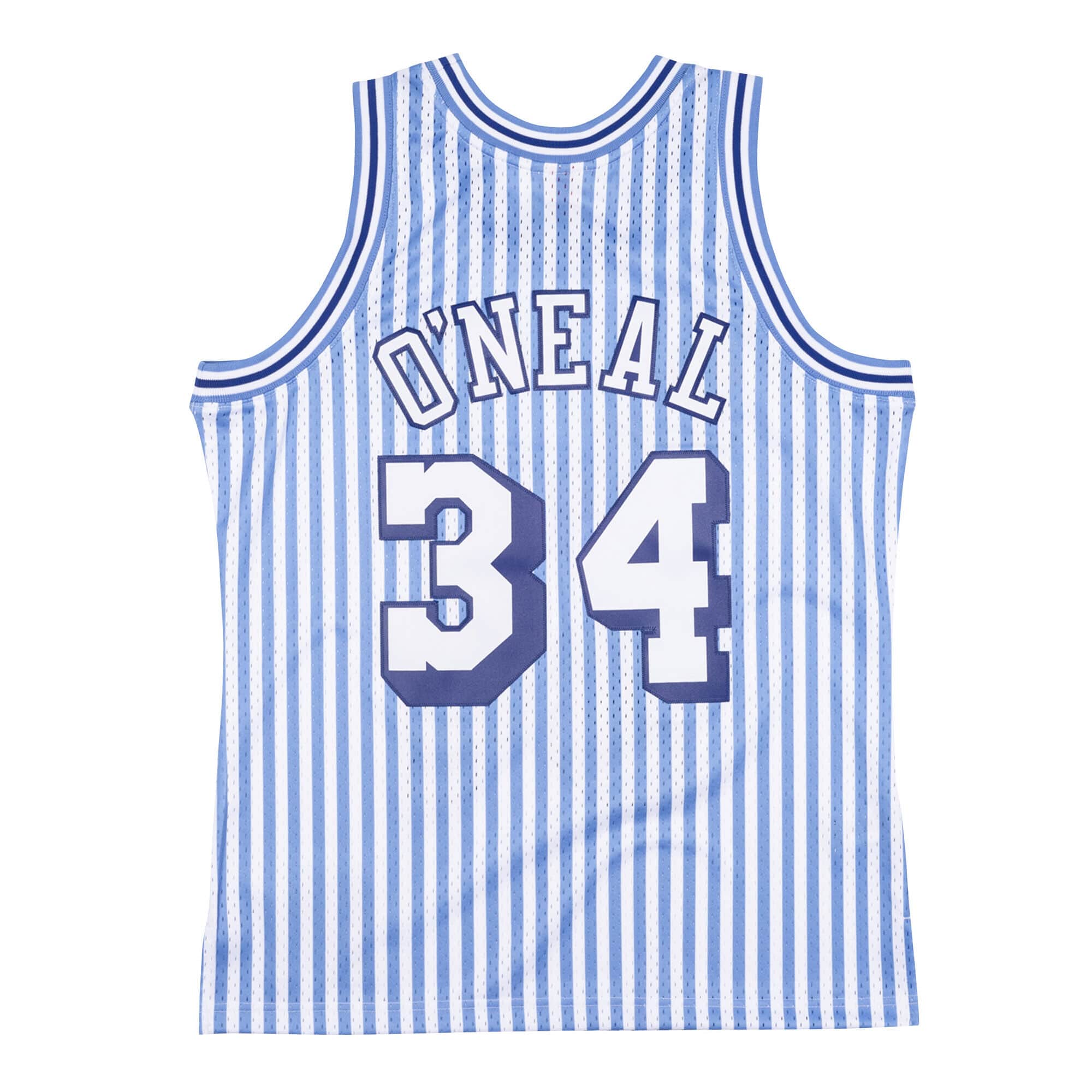 Mens Mitchell & Ness NBA Striped Swingman Jersey 1996 LA Lakers Shaquille O'Neal