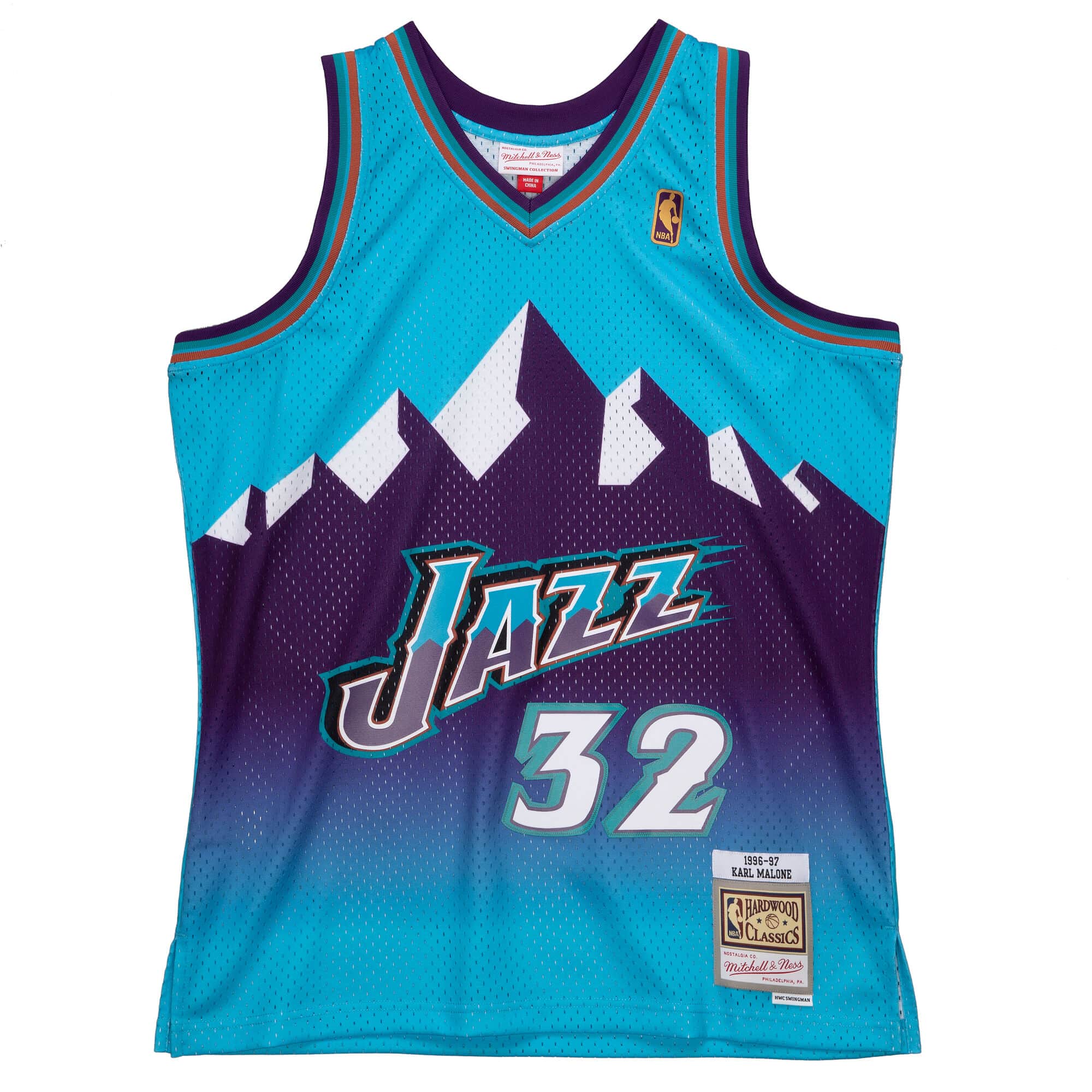 Mens Mitchell & Ness NBA Reload Swingman Jersey Jazz 1996 Karl Malone