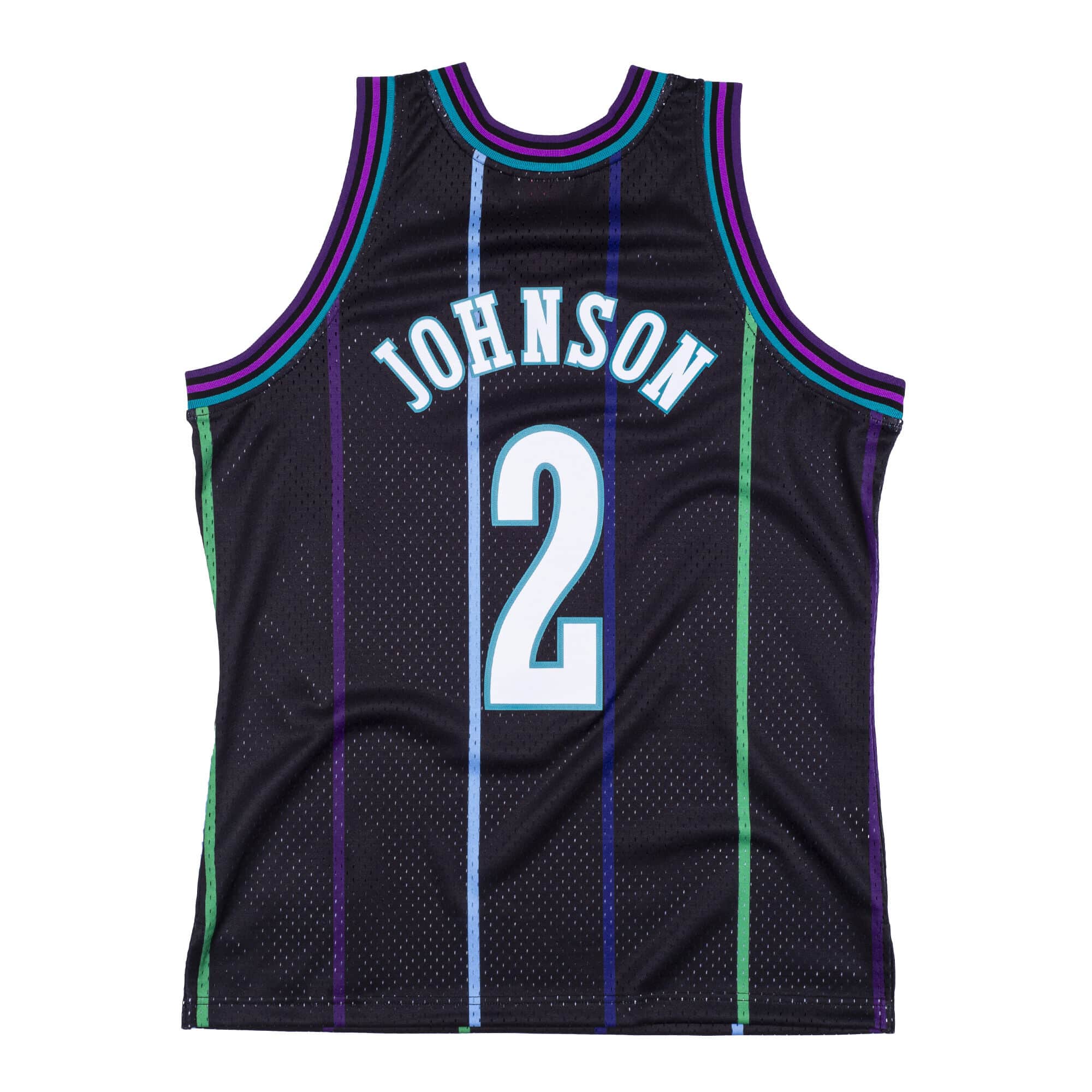 Mens Mitchell & Ness NBA Reload Swingman Jersey Hornets 1992 Larry Johnson