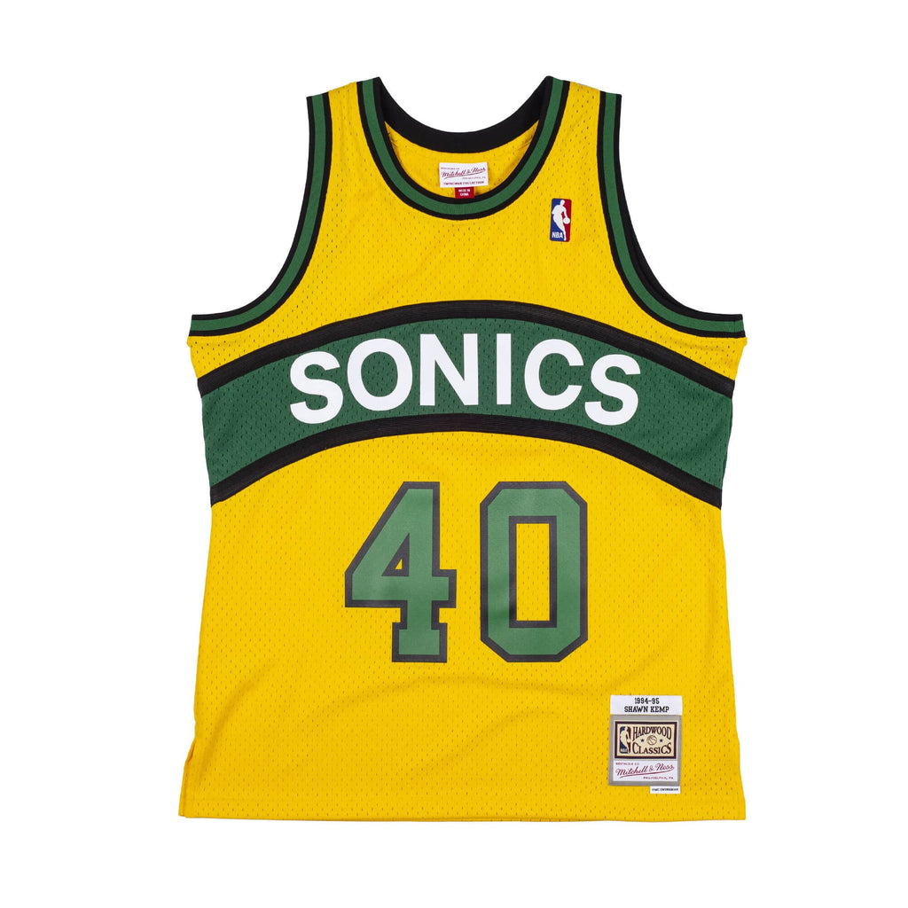Mens Mitchell & Ness NBA Reload Swingman Jersey Supersonics 1994 Shawn Kemp