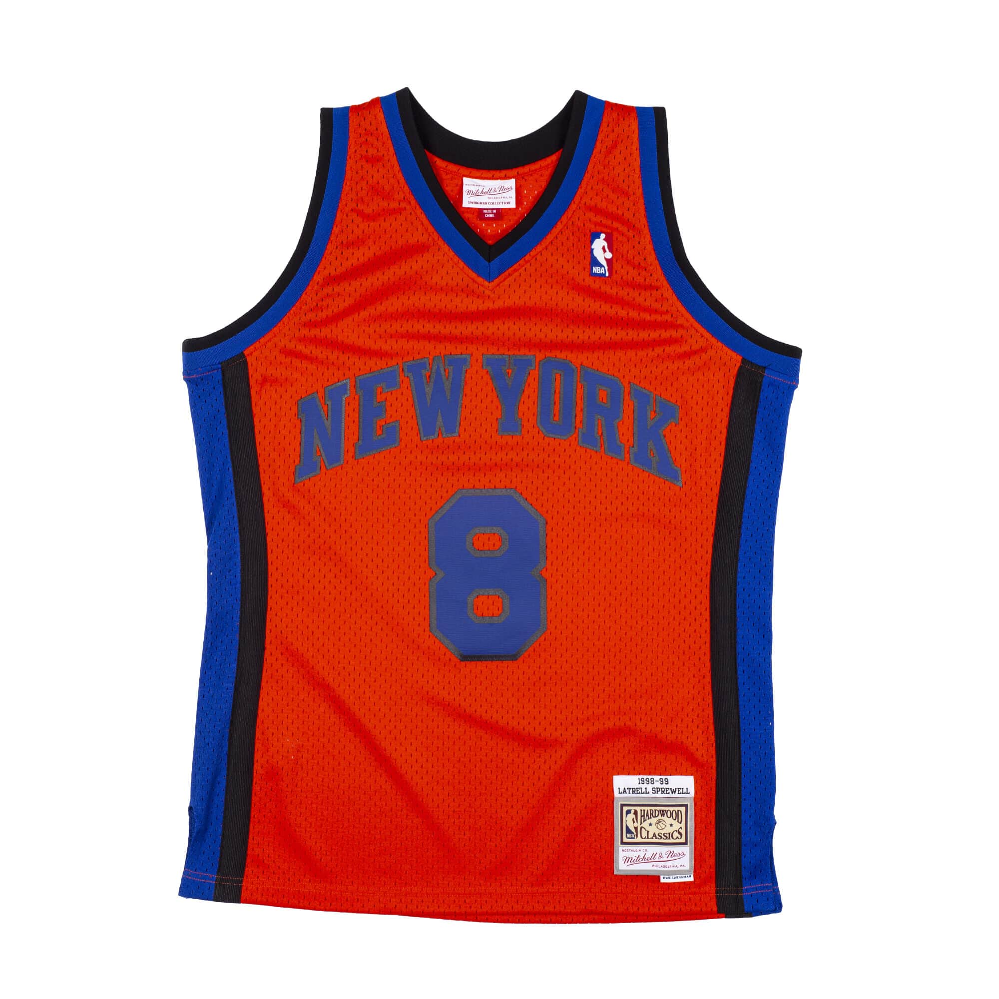 Mens Mitchell & Ness NBA Reload Swingman Jersey Knicks 1998 Latrell Sprewell