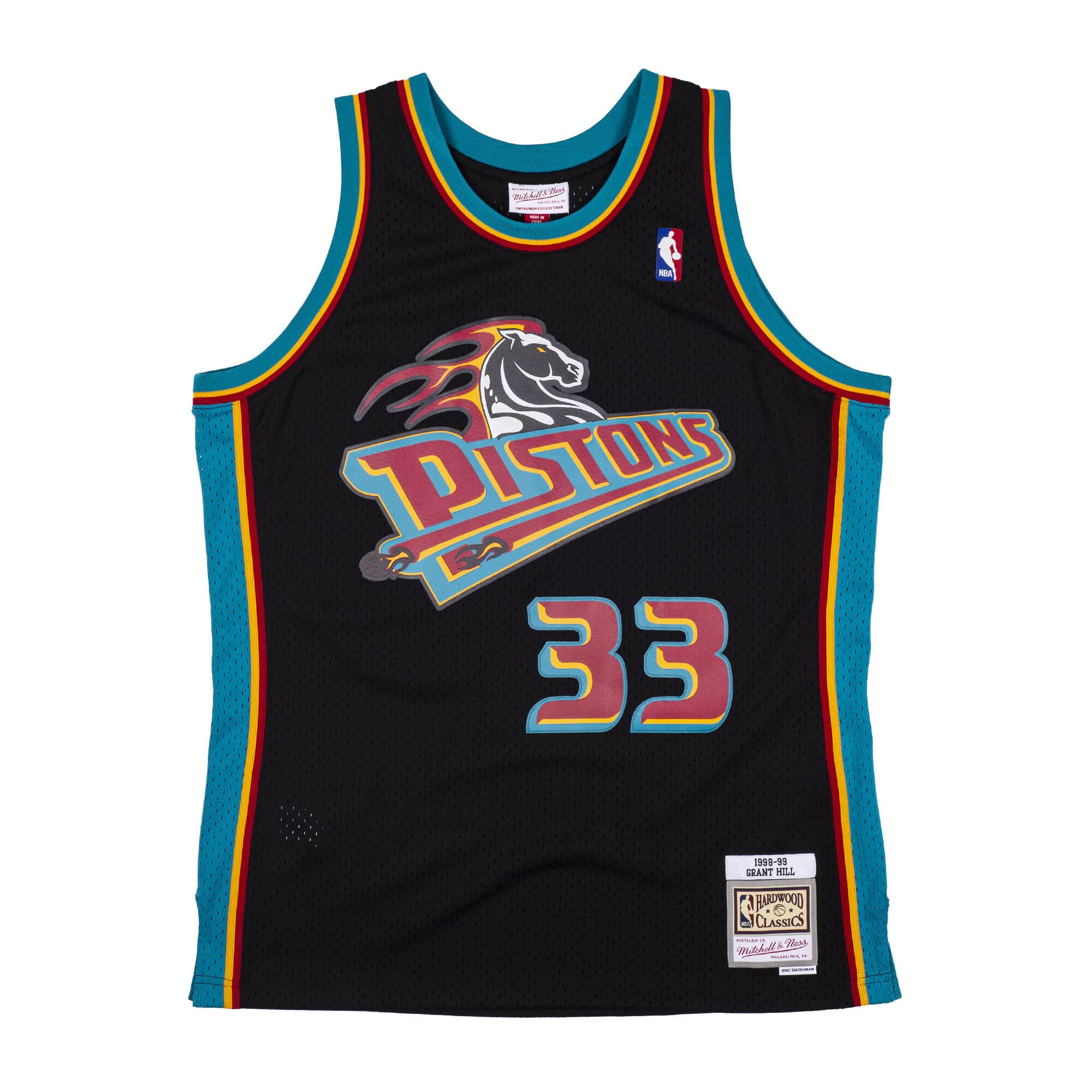 Mens Mitchell & Ness NBA Reload Swingman Jersey Pistons 1998 Grant Hill