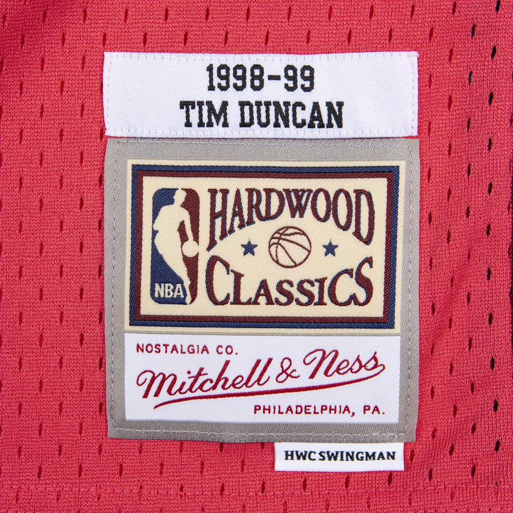 Mens Mitchell & Ness NBA Reload Swingman Jersey Spurs 1998 Tim Duncan