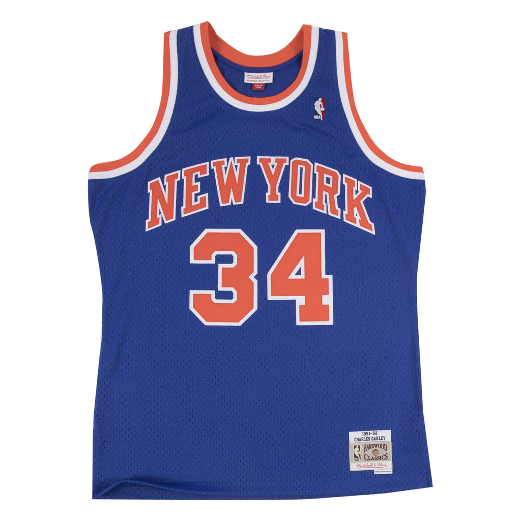 [SMJYGS18188-NYKROYA91COA] Mens Mitchell & Ness NBA Swingman Road Jersey Knicks 91 Charles Oakley