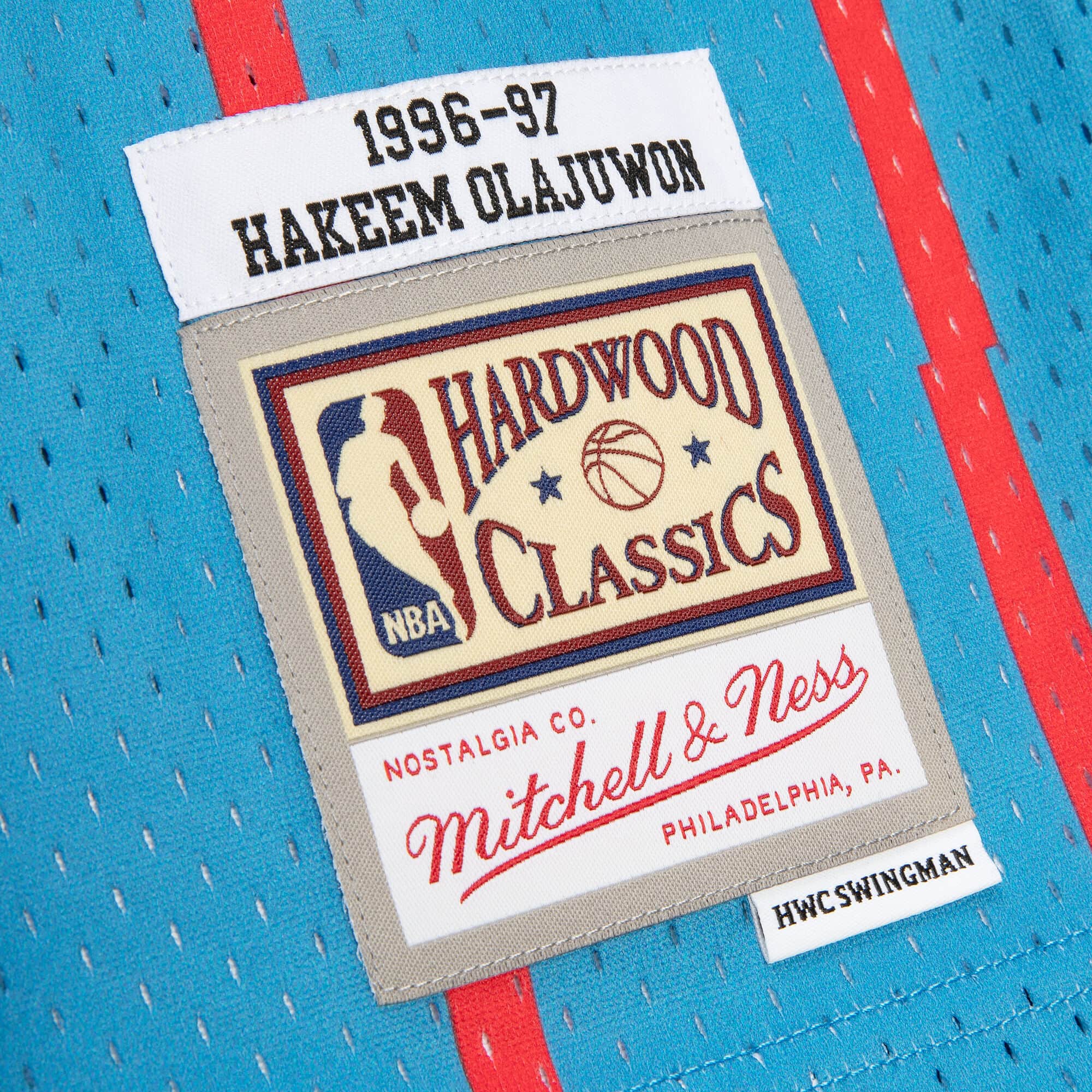 Mens Mitchell & Ness NBA Reload 2.0 Swingman Jersey Rockets 1996 Hakeem Olajuwon