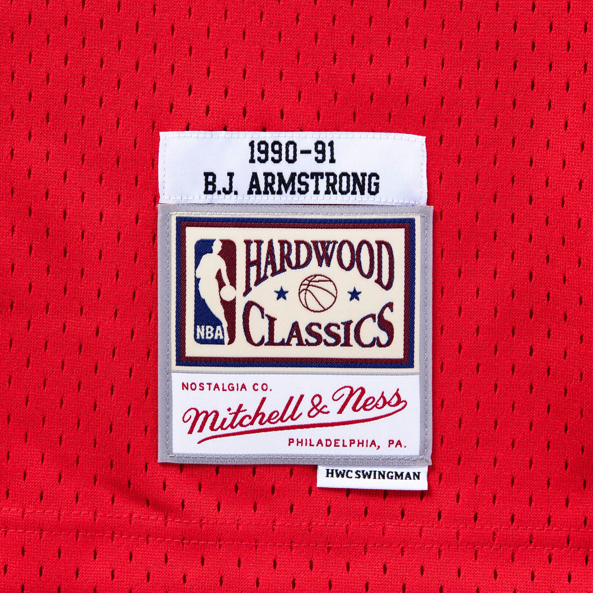 Mens Mitchell & Ness NBA Swingman Jersey 1990 Chicago Bulls BJ Armstrong