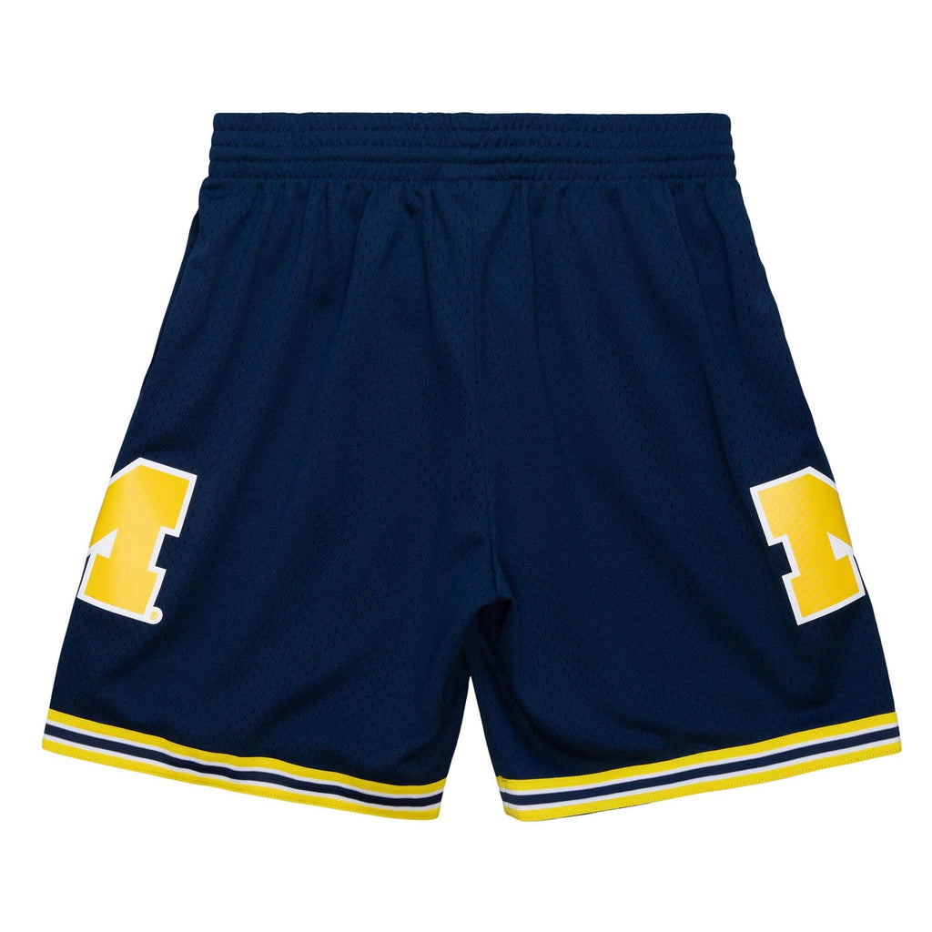 MITCHELL & NESS NCAA ROAD SHORTS MICHIGAN WOLVERINES 1991