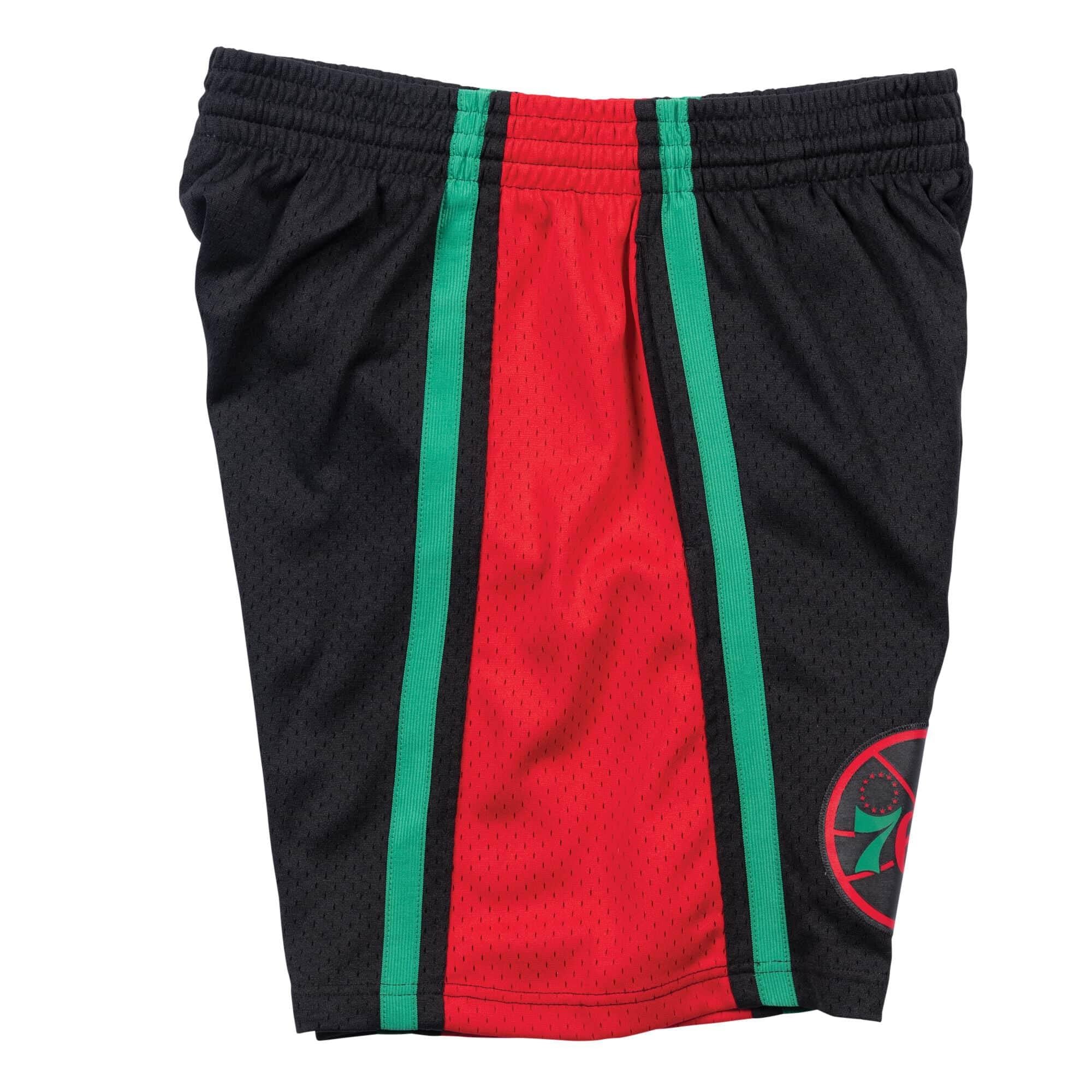 Mens Mitchell & Ness NBA Christmas Swingman Shorts Philadelphia 76ers 1996-97 - sneakAR