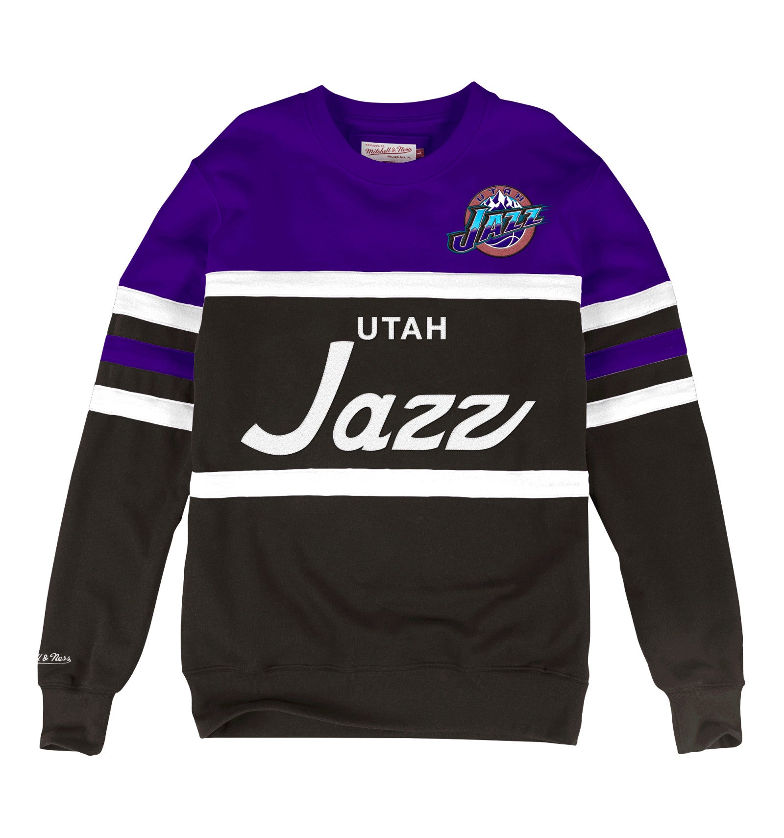 Mens Mitchell & Ness NBA Head Coach Crew Utah Jazz