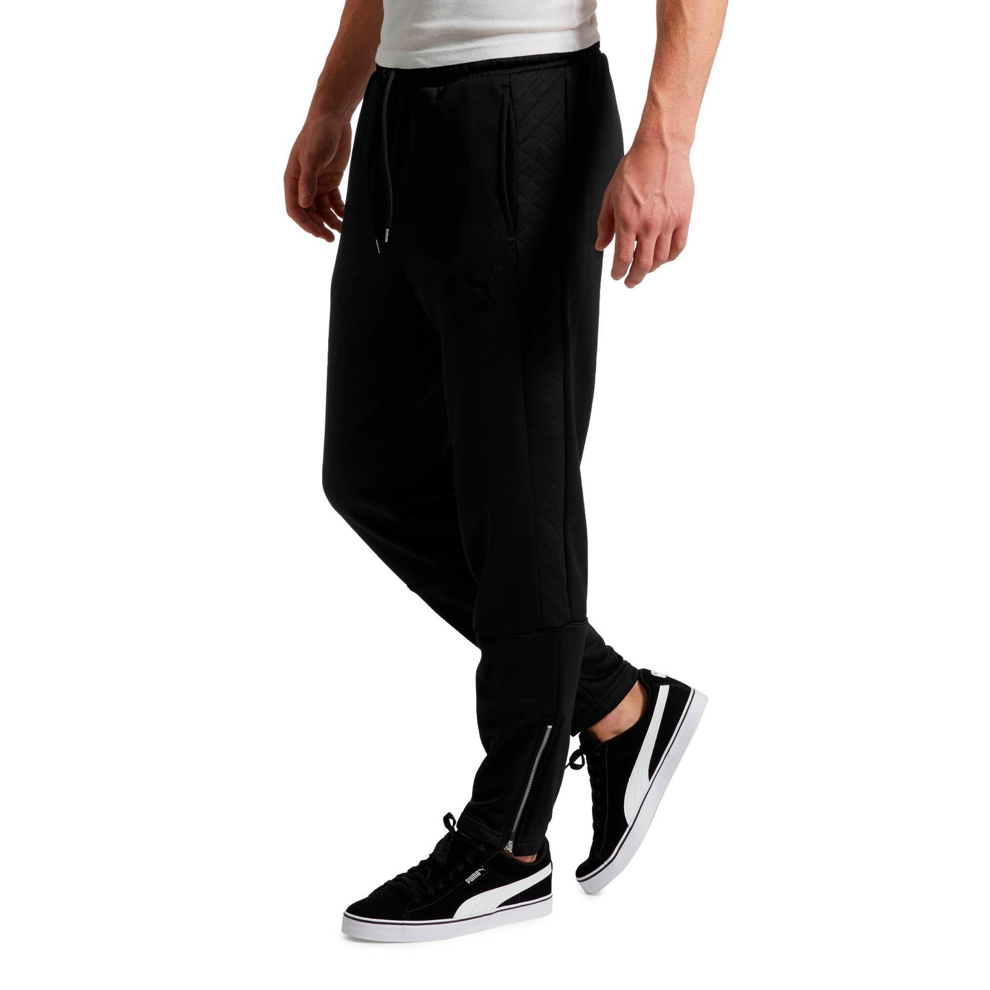 [576381-01] Mens Puma Retro Quilted Pants