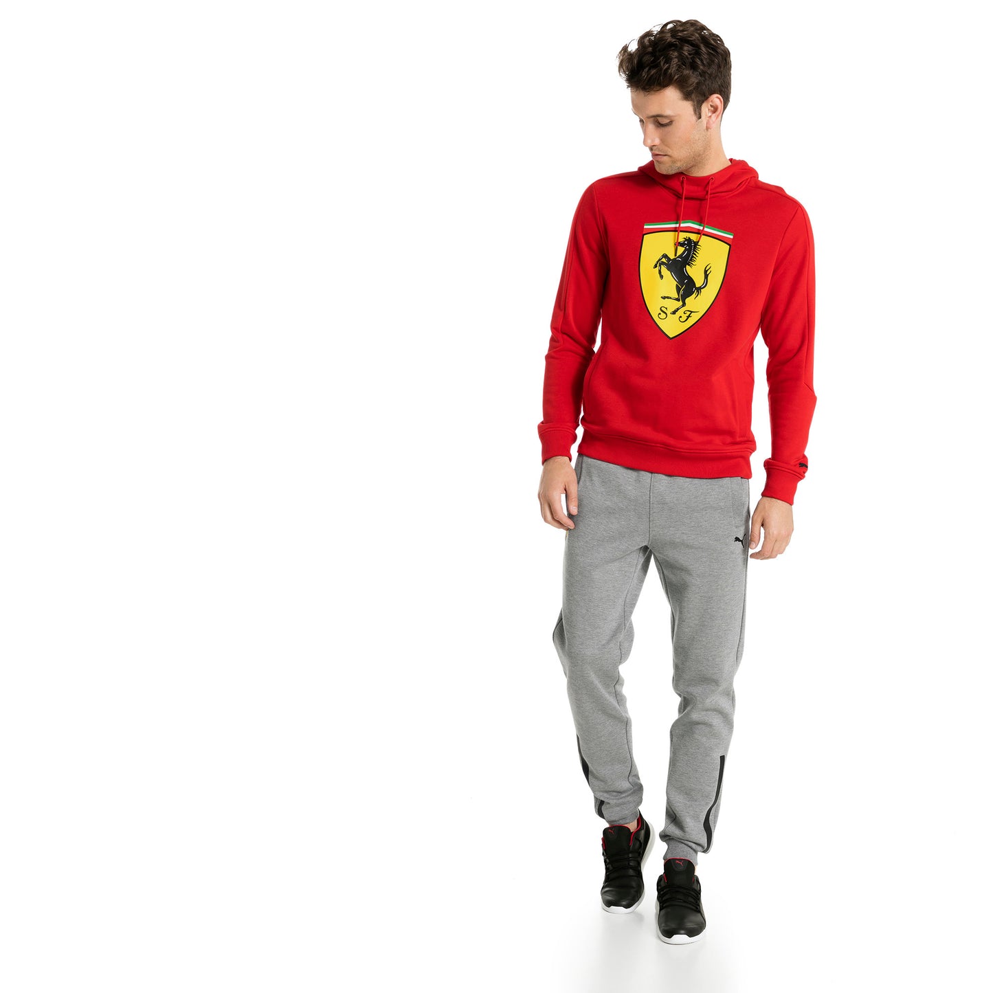 [762247-01] Mens Puma SF Ferrari Big Shield Hoodie