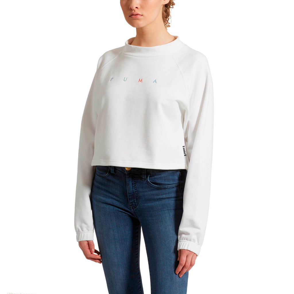 [578947-02] Womens Puma Fierce Cat Cropped Crew
