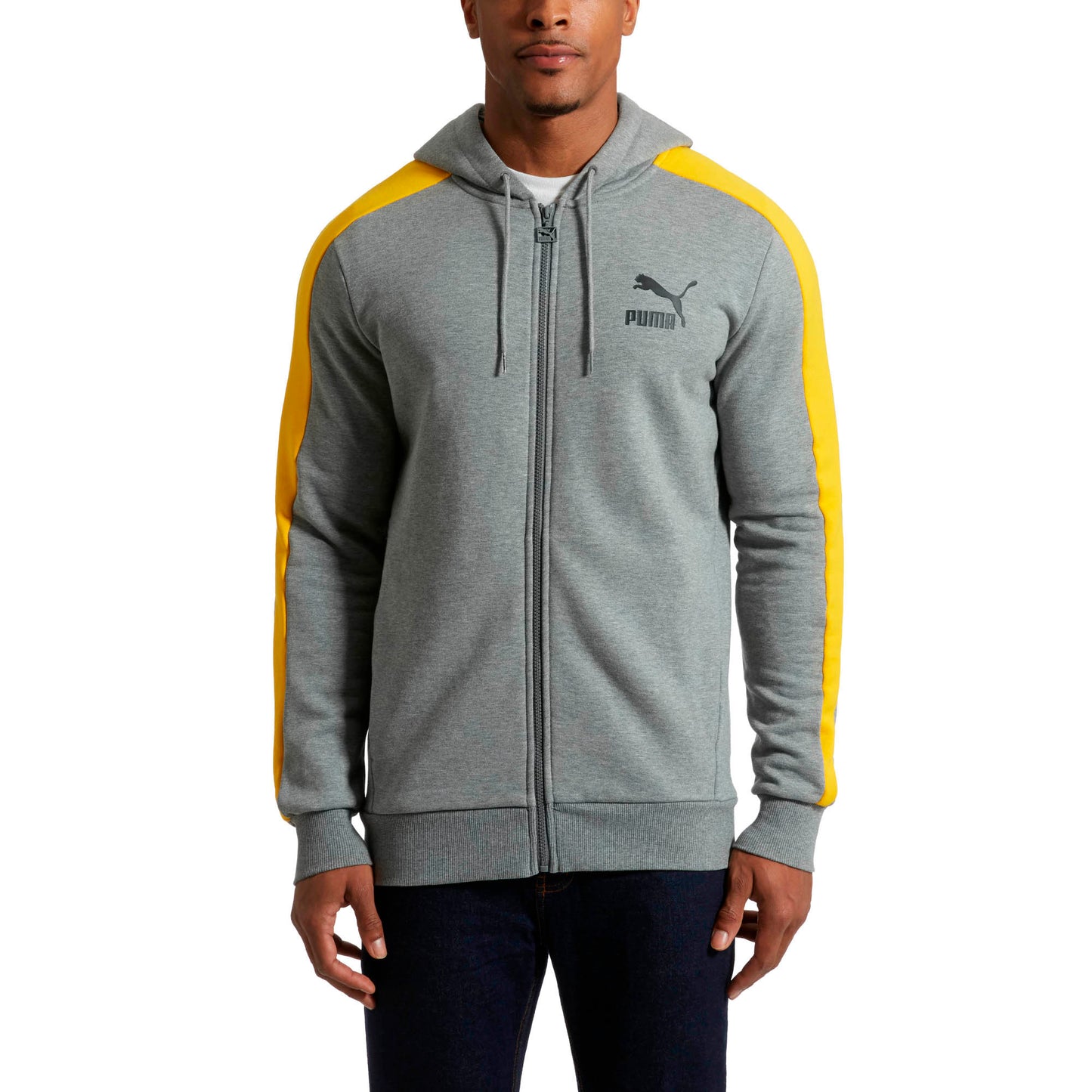 [576342-93] Mens Puma Classics T7 Logo Full Zip Hoody