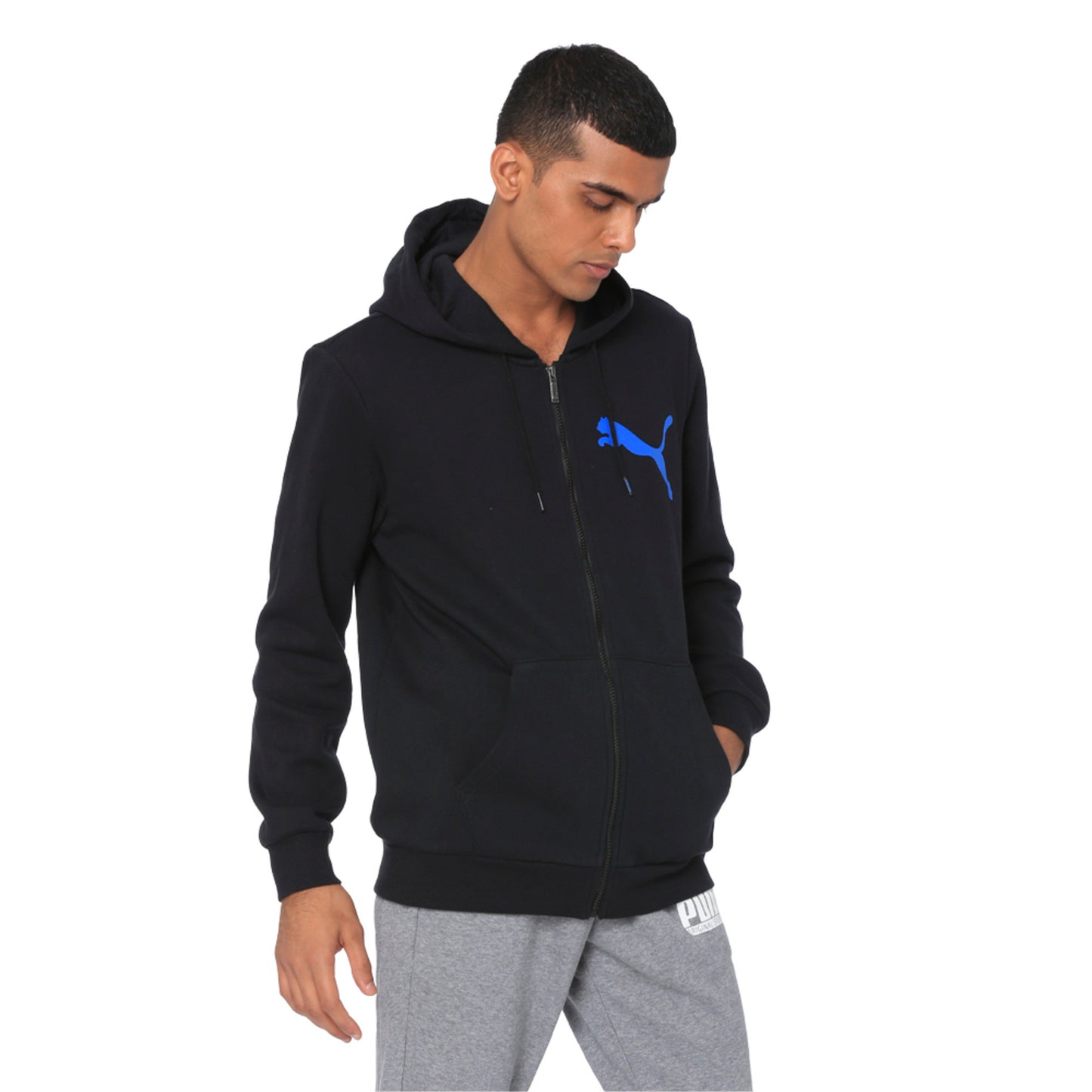 [855068-51] Mens Puma Big Logo Full Zip Hoody