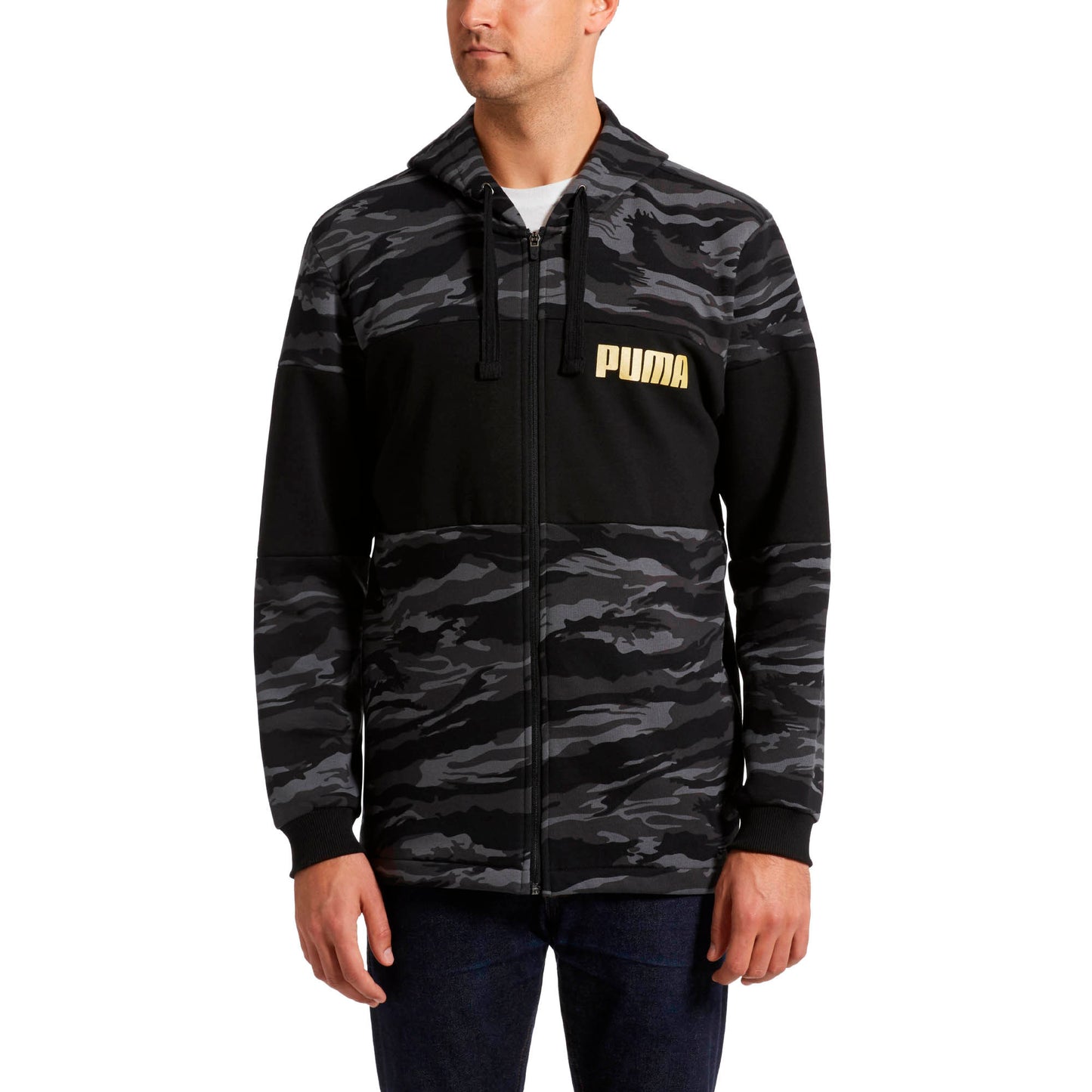 [855054-51] Mens Puma Camo Fullzip Hoody