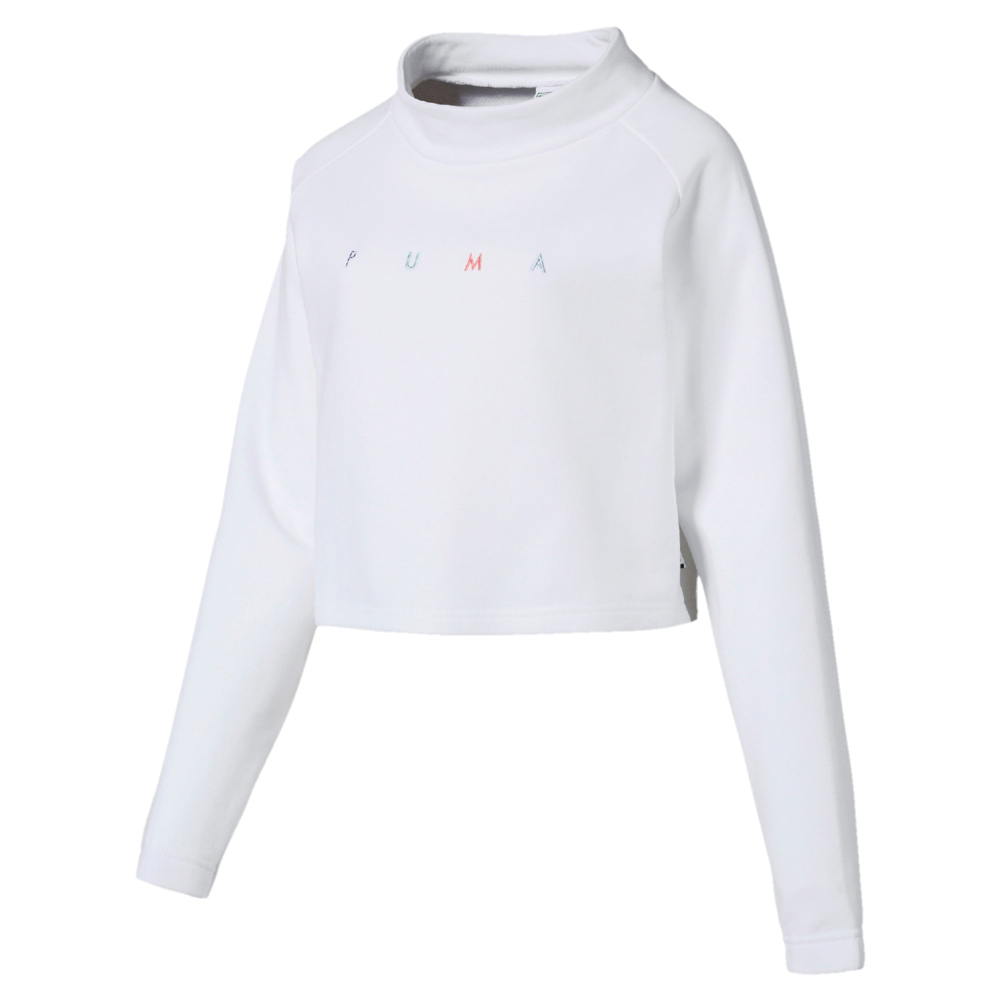 [578947-02] Womens Puma Fierce Cat Cropped Crew