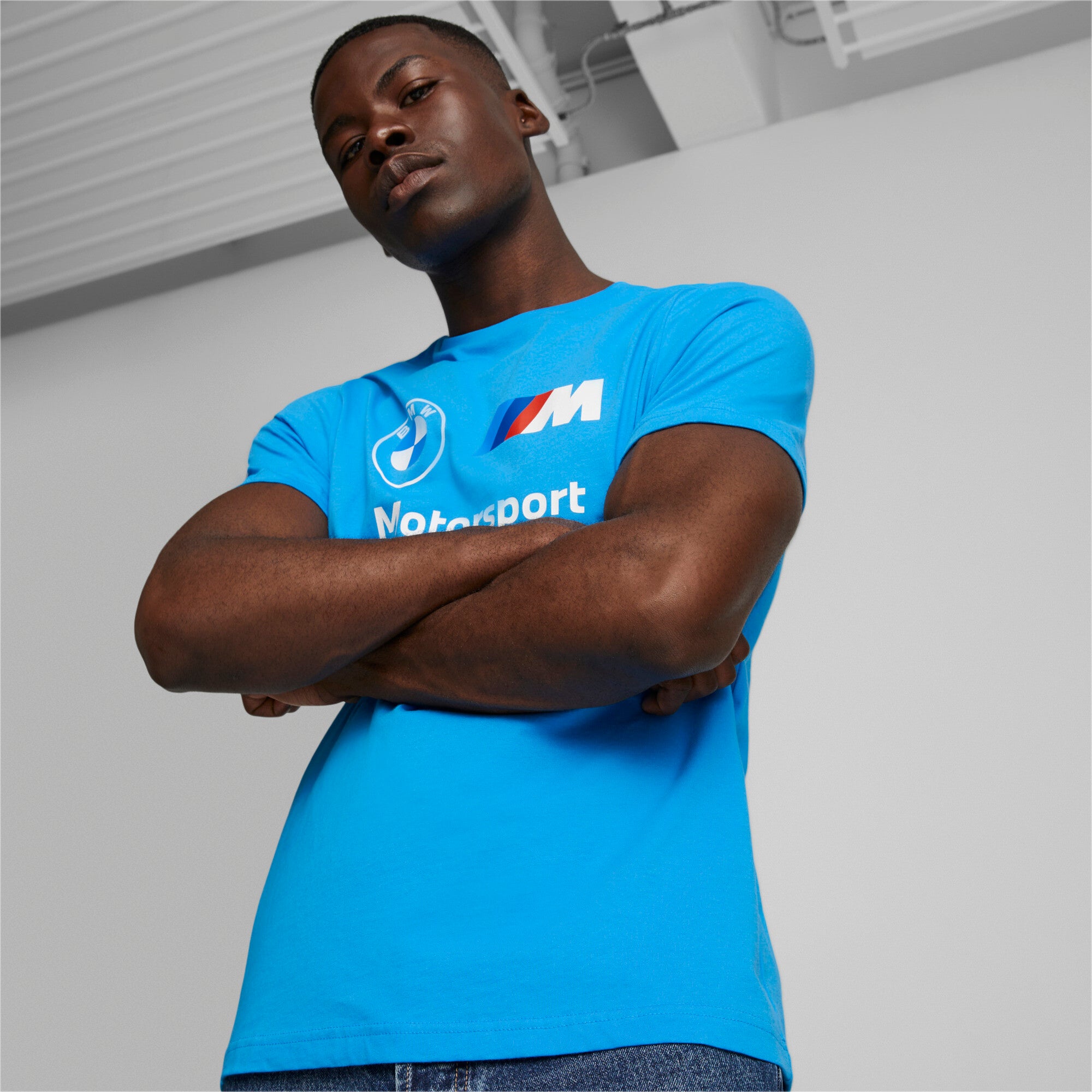 [536246-15] Mens Puma BMW Motorsport ESSENTIAL LOGO TEE